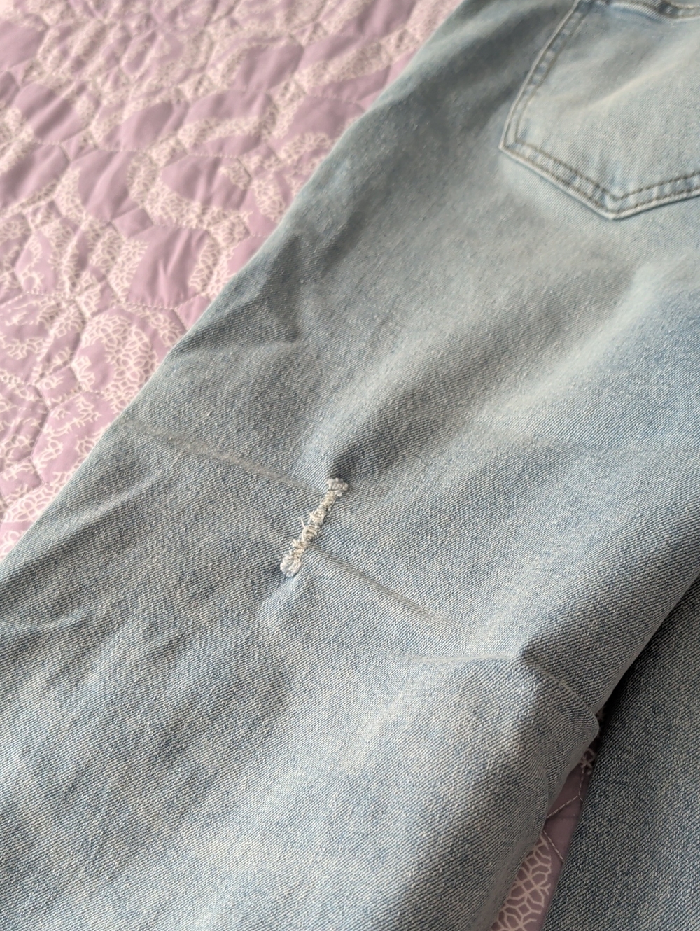 Light Blue Distressed Women’s Jeans - Picture 13 of 13